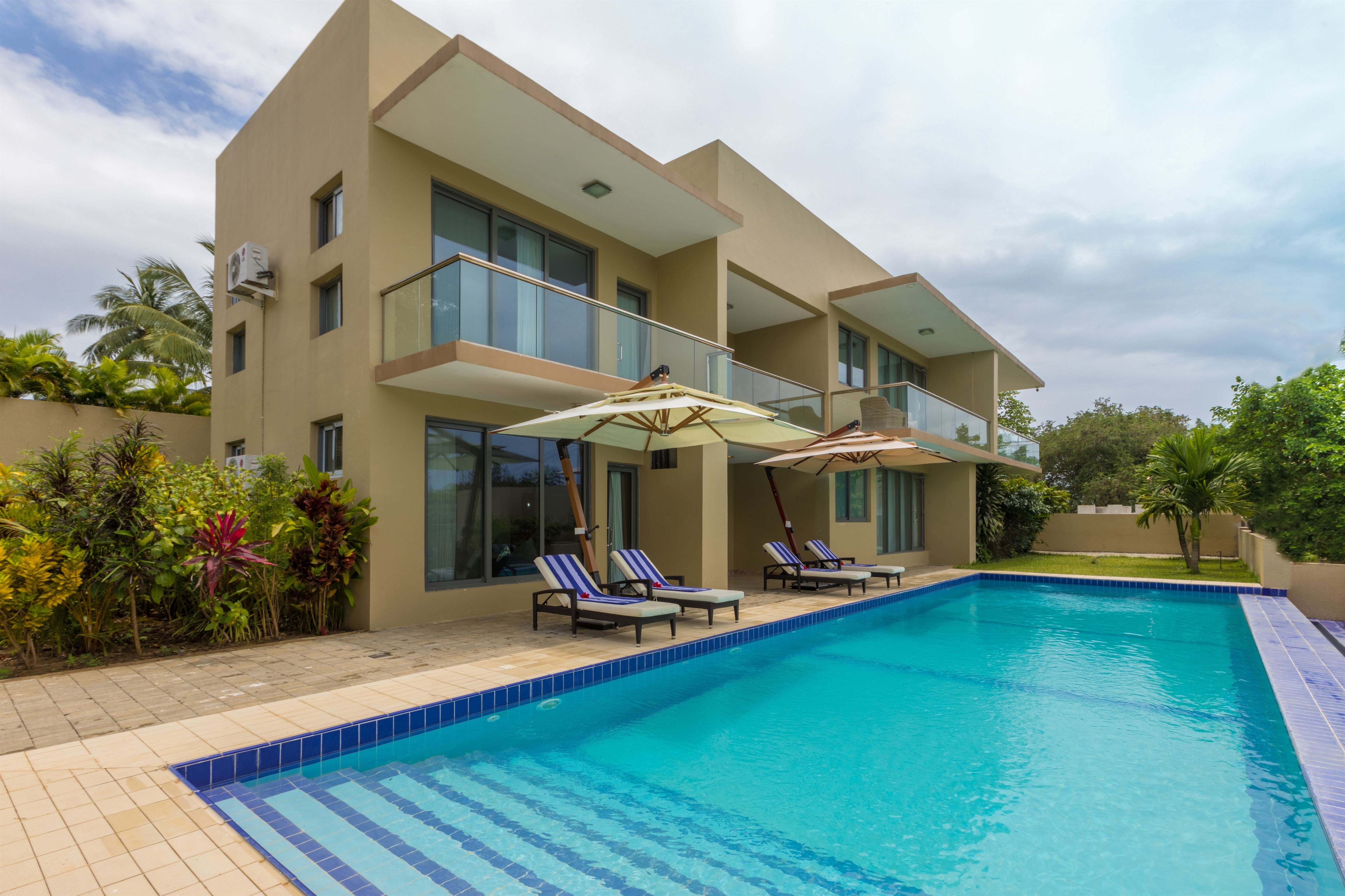 One bedroom villa aerial view